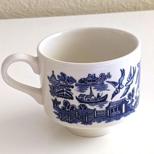 💙 NWOT ENGLISH CHURCHILL CLASSIC COLLECTION BLUE 💙 WILLOW TEACUP